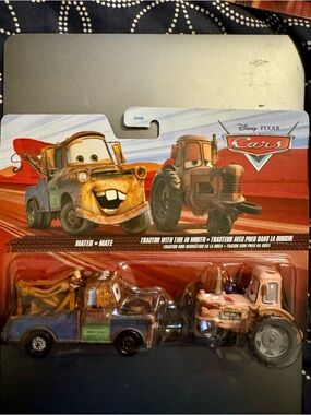 Mater & Tractor Toy Vehicle Set - Brown and Rust